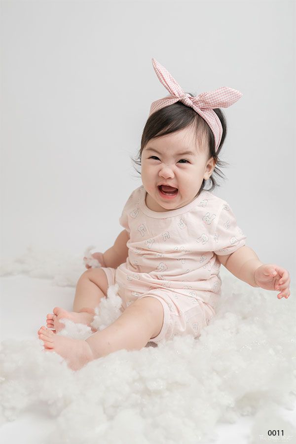 Bộ thun sơ sinh bé gái Rabity 0011