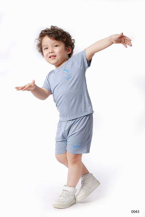 Bộ thun sơ sinh bé trai Rabity 0043