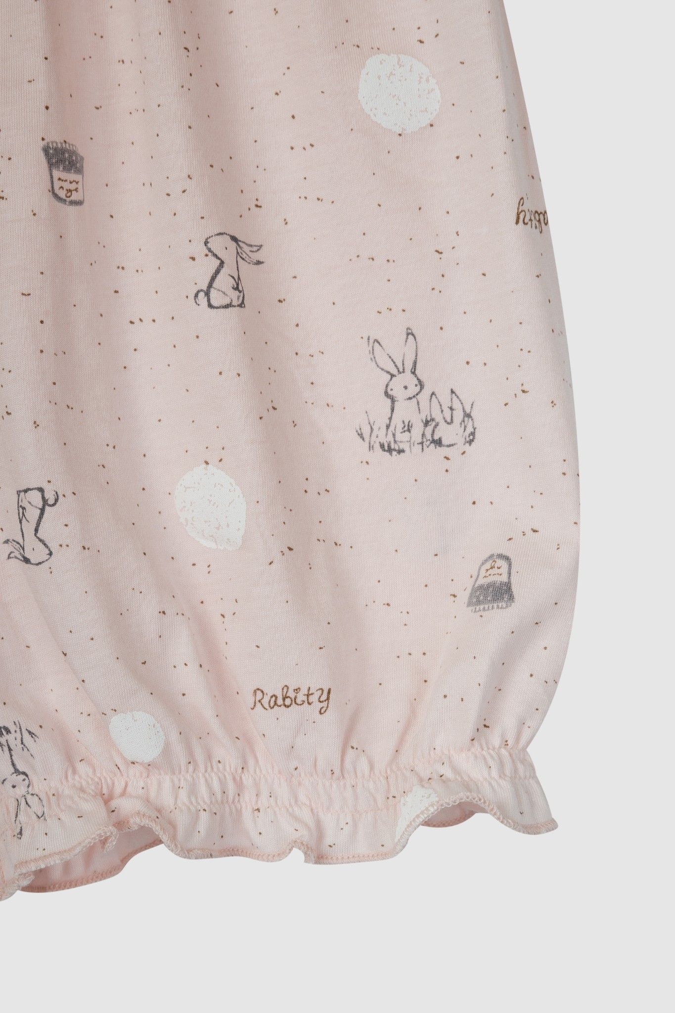 Bộ sơ sinh ngắn tay bé gái Rabity 0050
