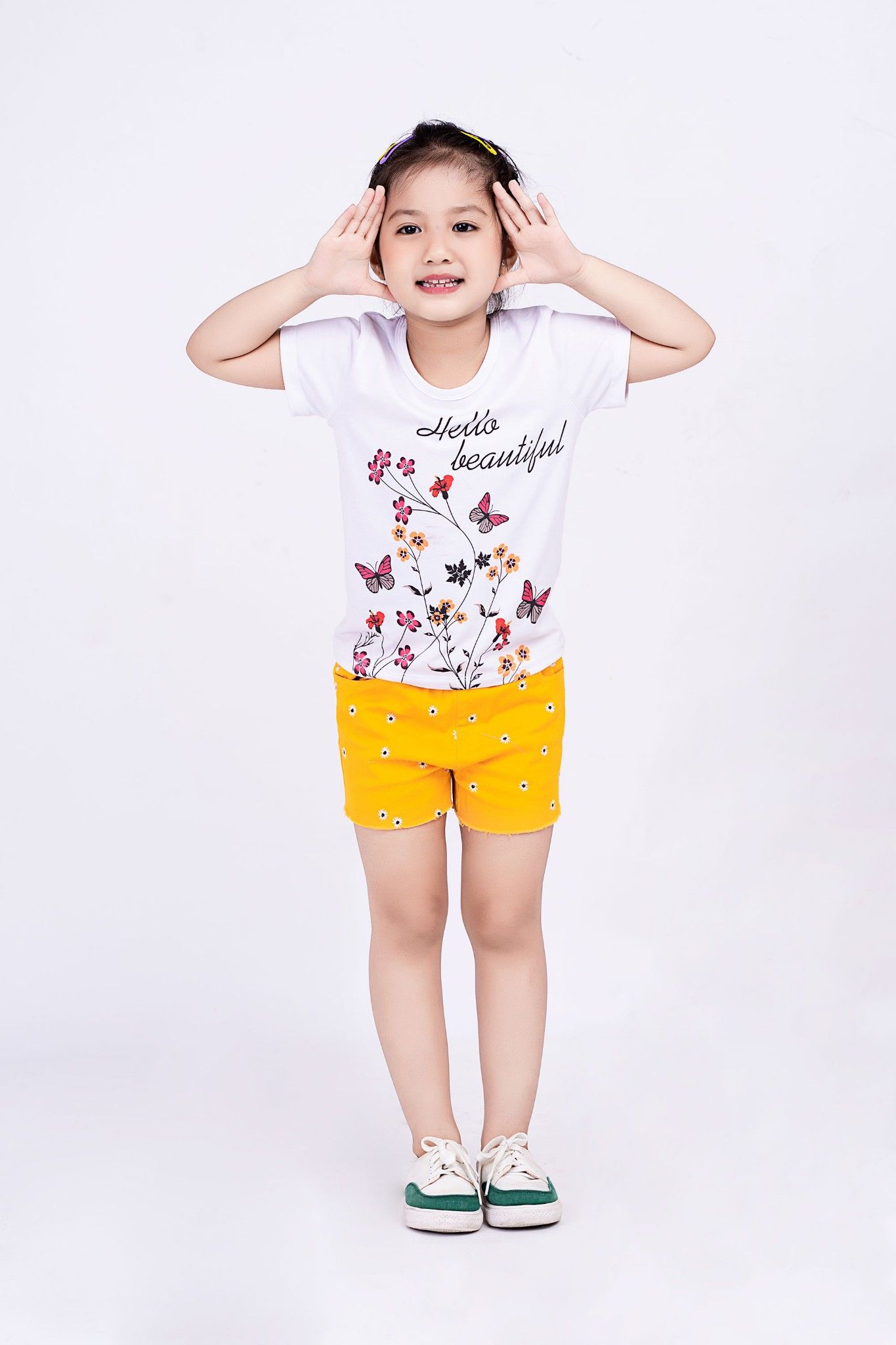 Quần short kaki bé gái Rabity 9206.9244
