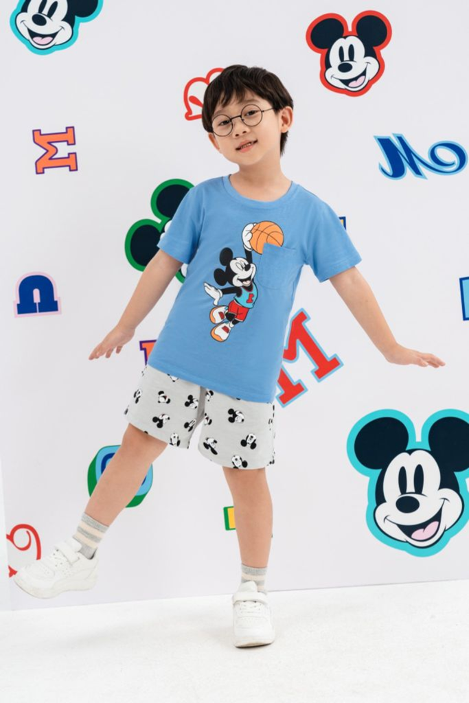 Áo thun ngắn tay bé trai Mickey Rabity 5718.01