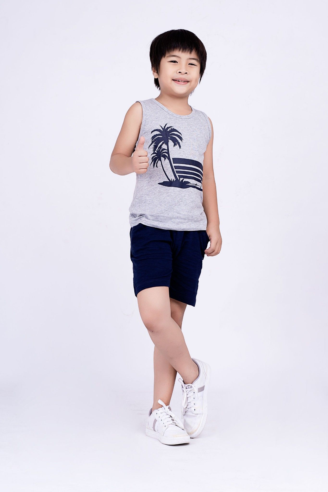 Bộ thun bé trai Rabity 9292