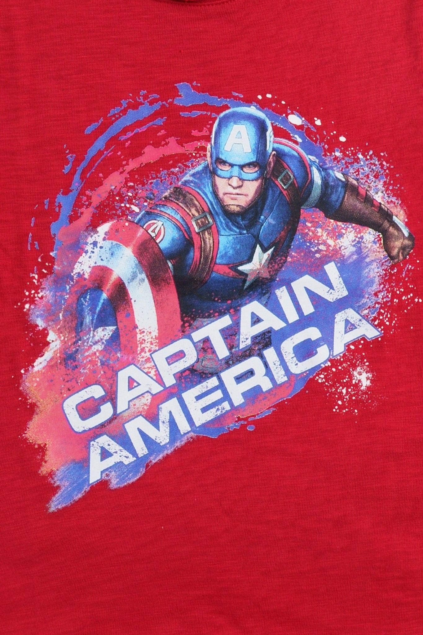 Áo thun Captain American sát nách bé trai Rabity 5109