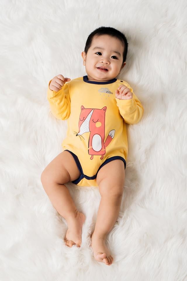 Bộ body sơ sinh bé trai Rabity 1077