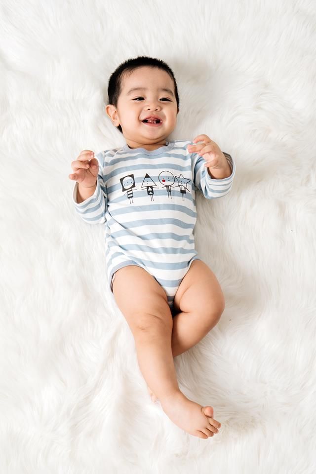 Bộ body sơ sinh bé trai Rabity 1081