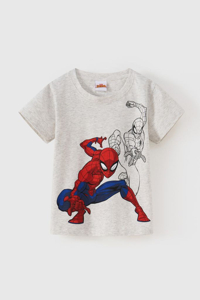 Áo thun ngắn tay Spider-man bé trai Rabity 500.004