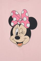 Áo thun ngắn tay phối voan Minnie bé gái Rabity 503.003