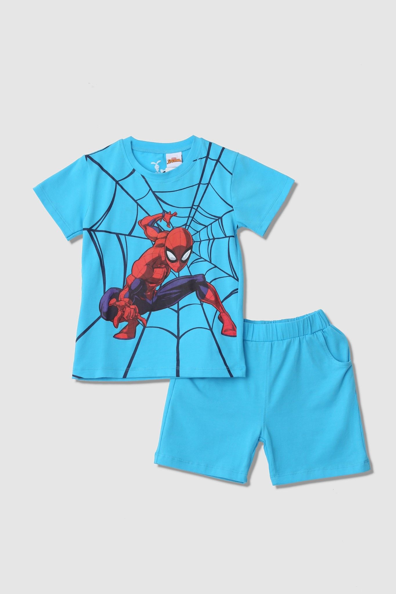 Bộ thun Spider man ngắn tay bé trai Rabity 5097