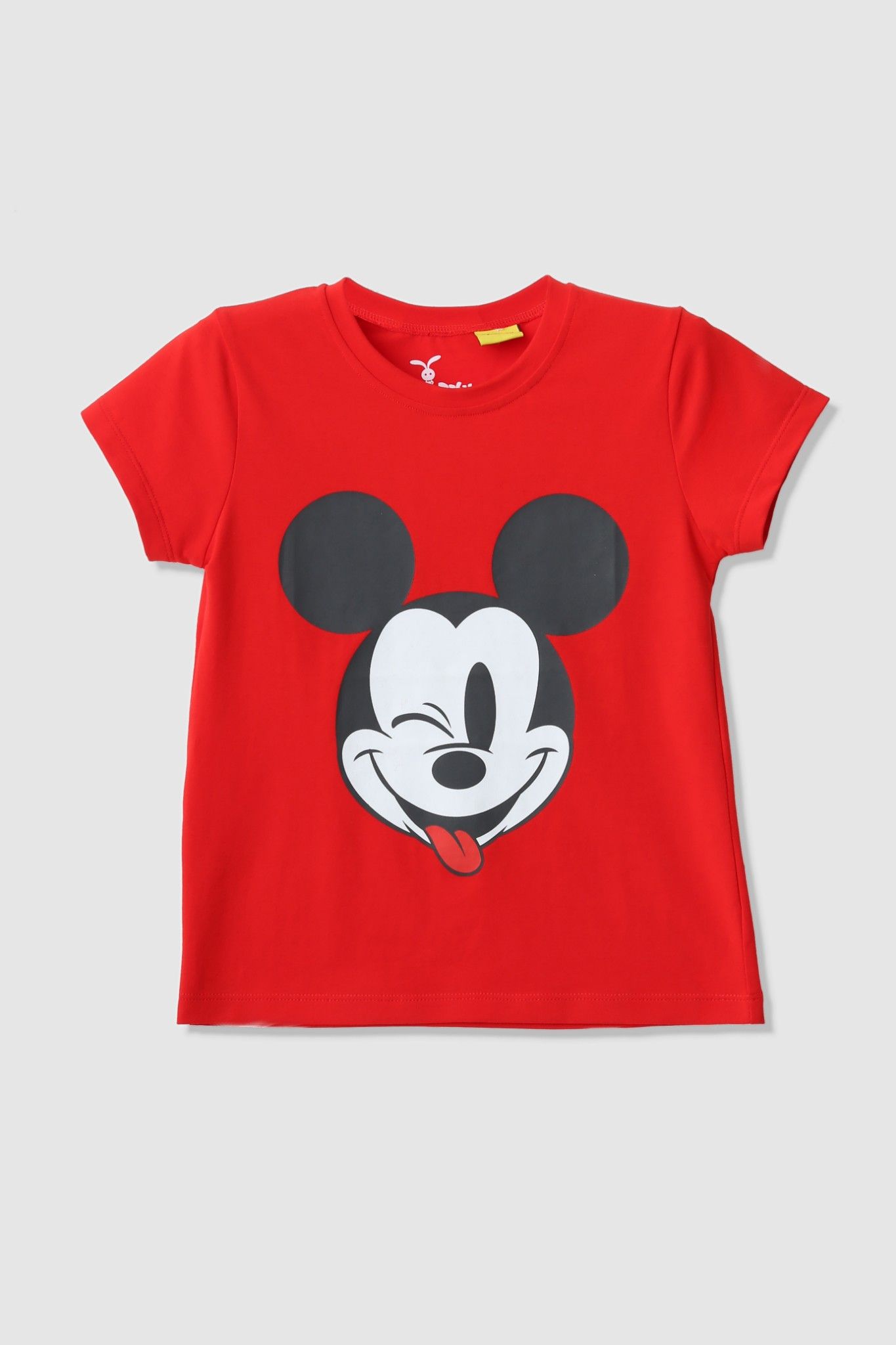 Áo thun Mickey cổ tròn ngắn tay bé gái Rabity 5125