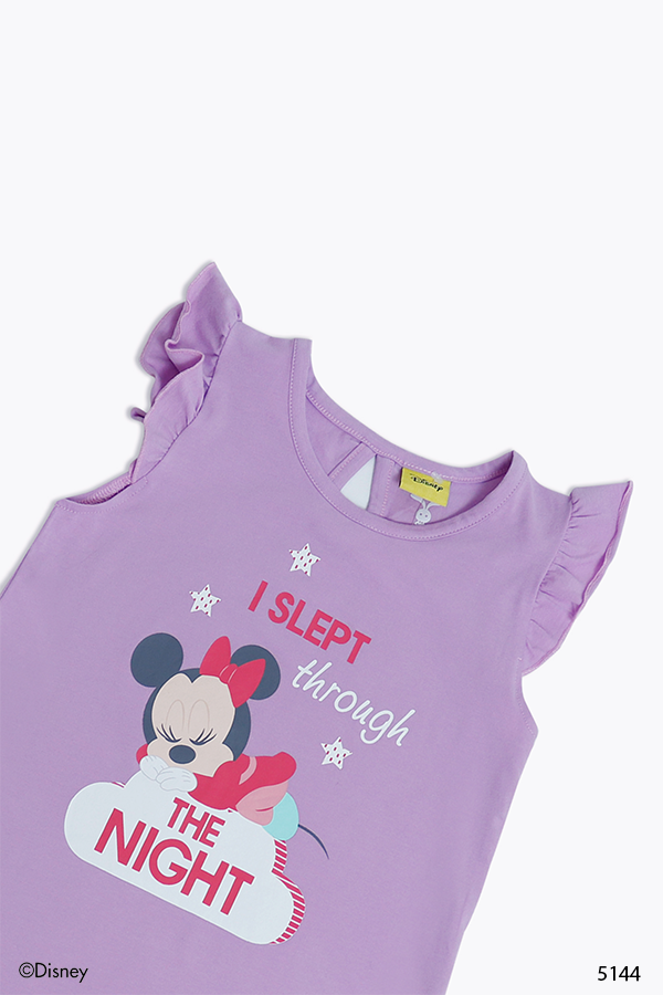 Đầm ngắn tay Mickey bé gái Rabity 5144