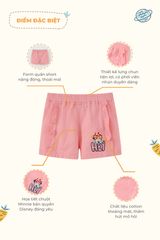 Quần short thô Minnie bé gái Rabity 532.001