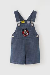 Quần yếm jean Mickey bé trai Rabity 536.001