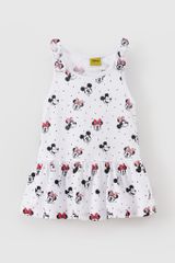 Đầm váy thun sát nách Mickey & Minnie bé gái Rabity 552.001