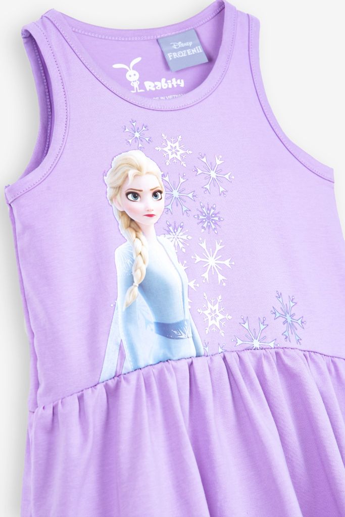 Đầm váy thun Elsa sát nách bé gái Rabity 5606