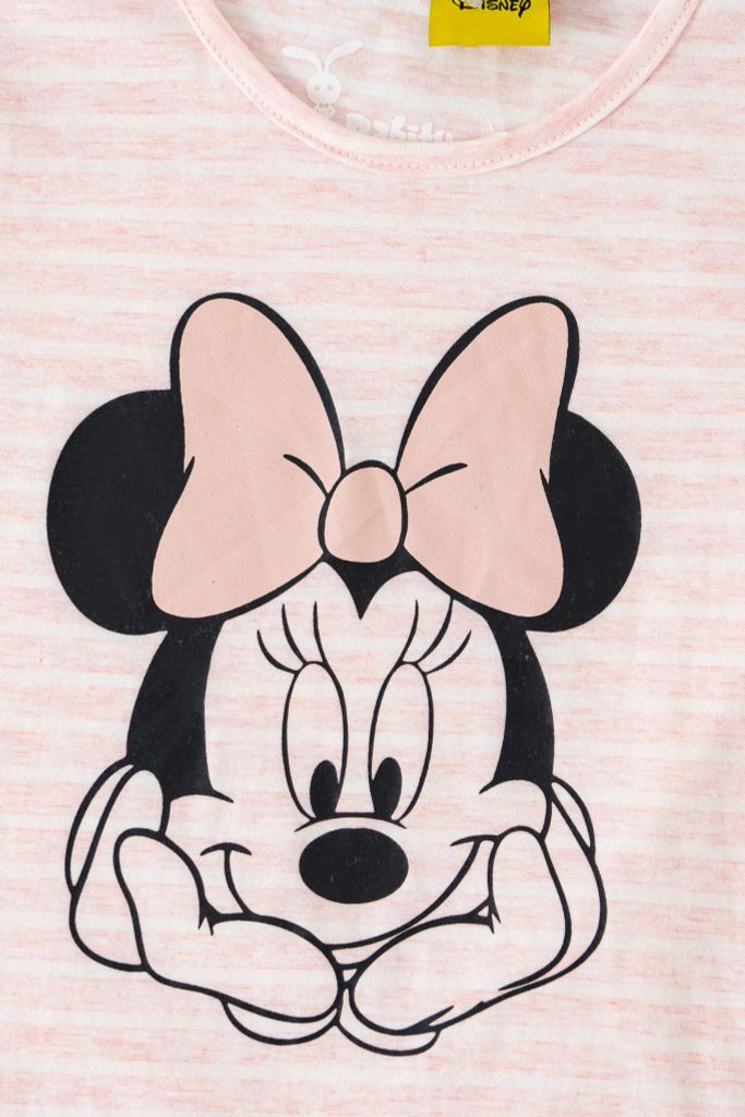 Áo thun ngắn tay bé gái Minnie Rabity 5686