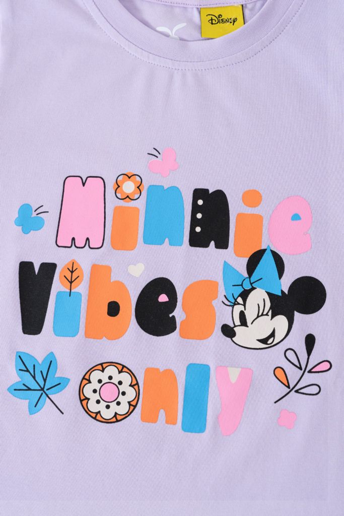 Áo thun ngắn tay bé gái Minnie Rabity 5688