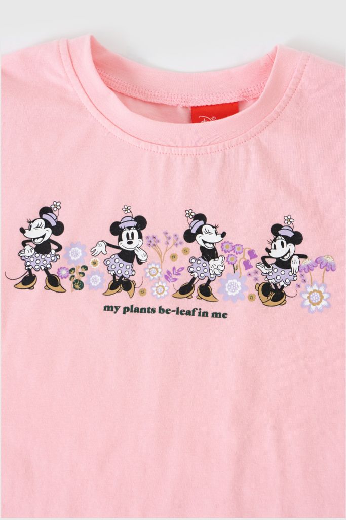 Bộ thun ngắn tay bé gái Minnie Rabity 5708