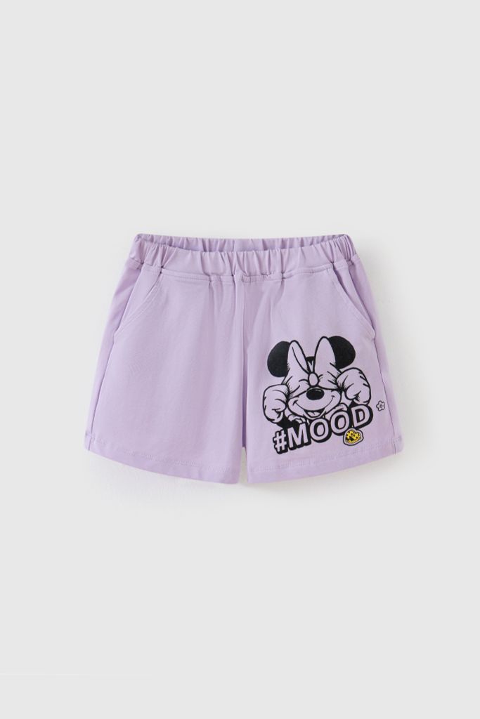 Quần short thun bé gái Minnie Rabity 5726