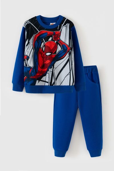 Bộ nỉ dài tay bé trai Spider-man Rabity 5768