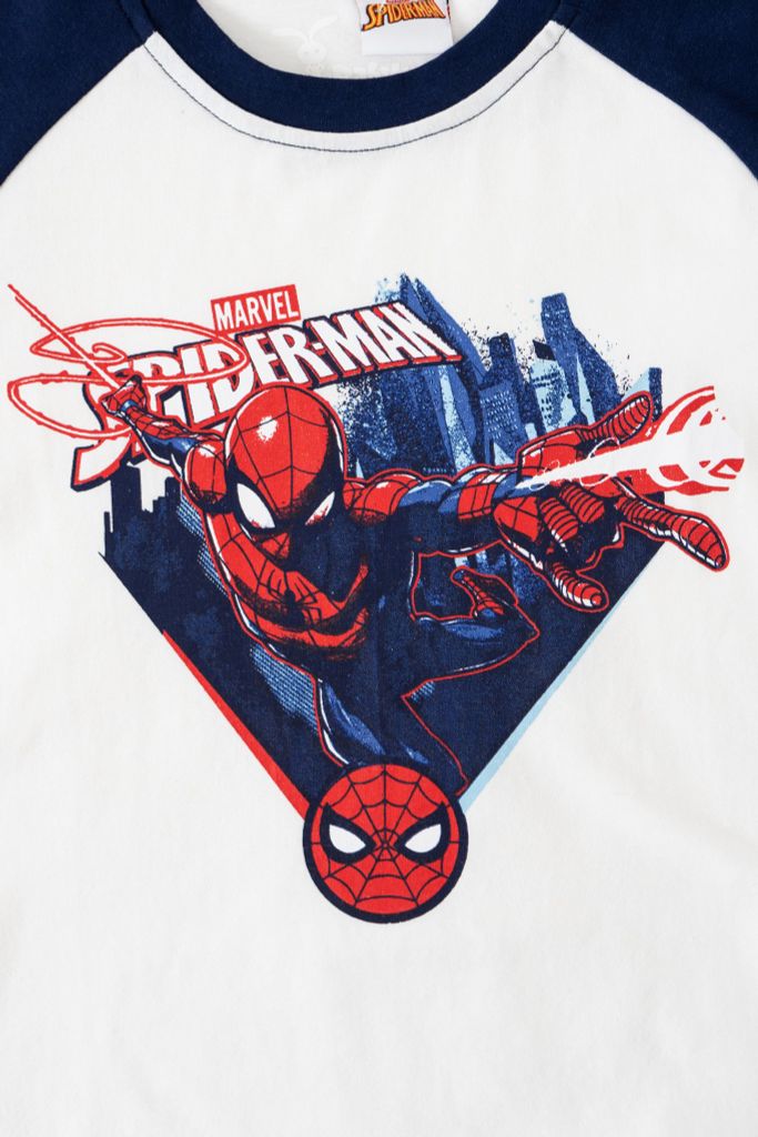 Áo thun ngắn tay Spider-man bé trai Rabity 5783