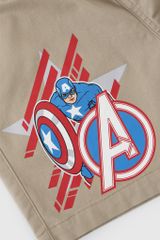 Quần short kaki Captain America bé trai Rabity 5800