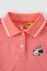 Áo thun polo ngắn tay Minnie bé gái Rabity 5802