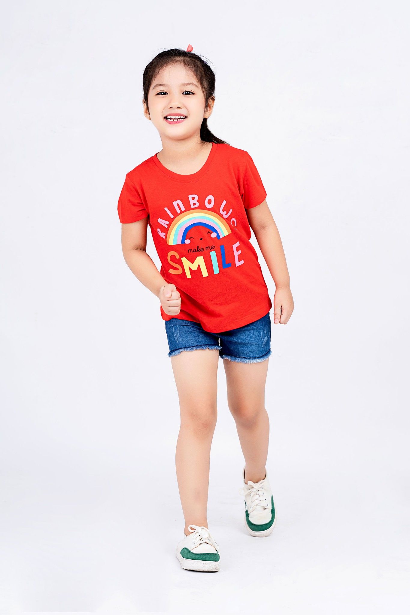 Áo thun ngắn tay bé gái Rabity 9315