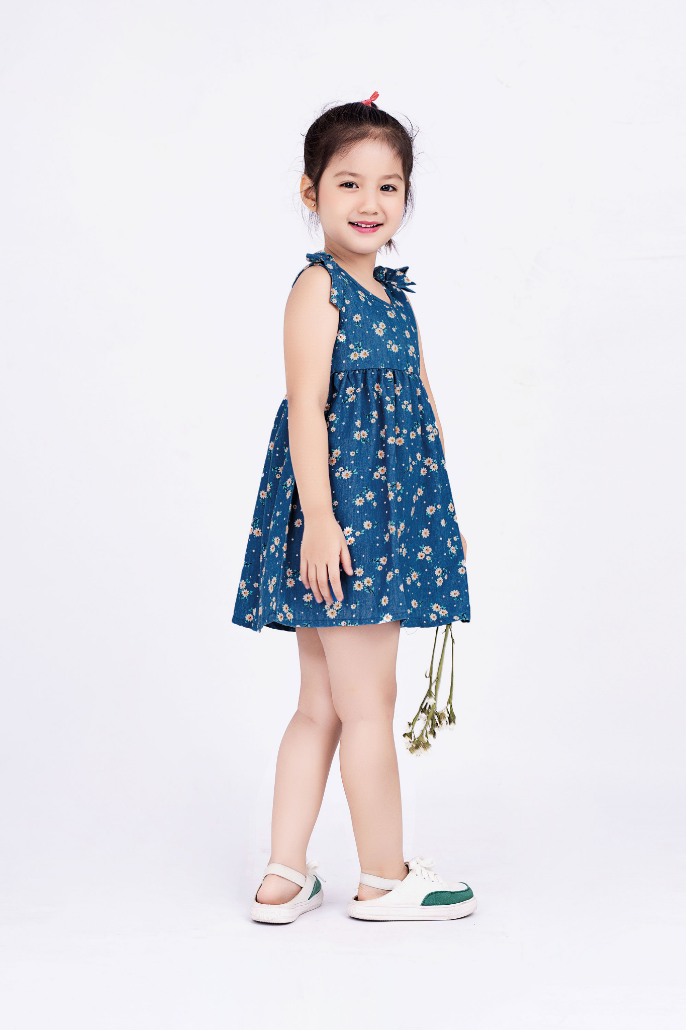 Đầm thô sát nách bé gái Rabity 9283