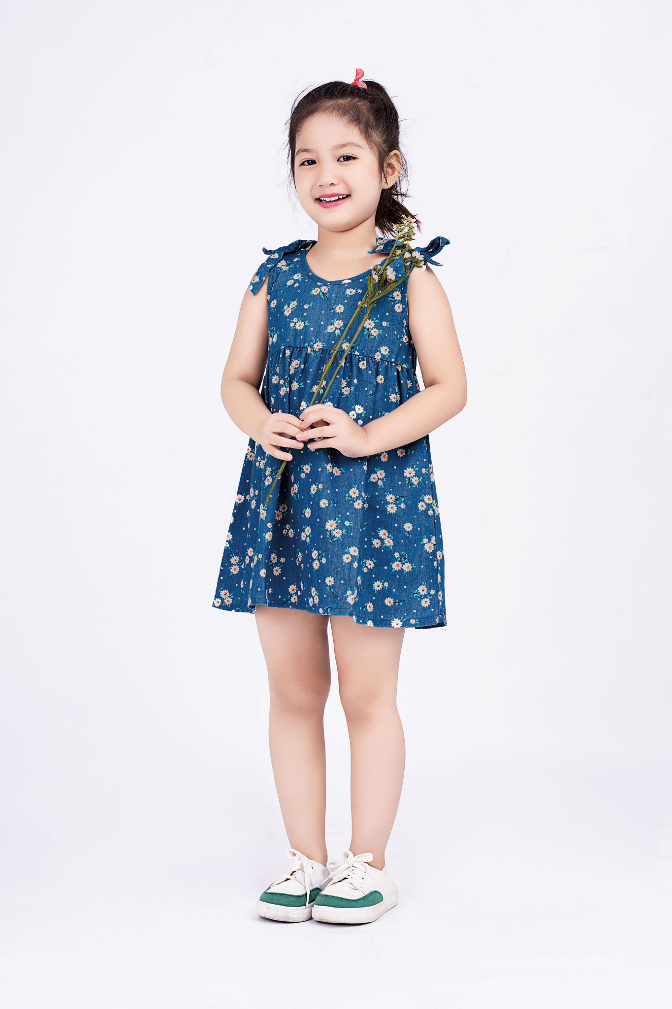 Đầm thô sát nách bé gái Rabity 9283