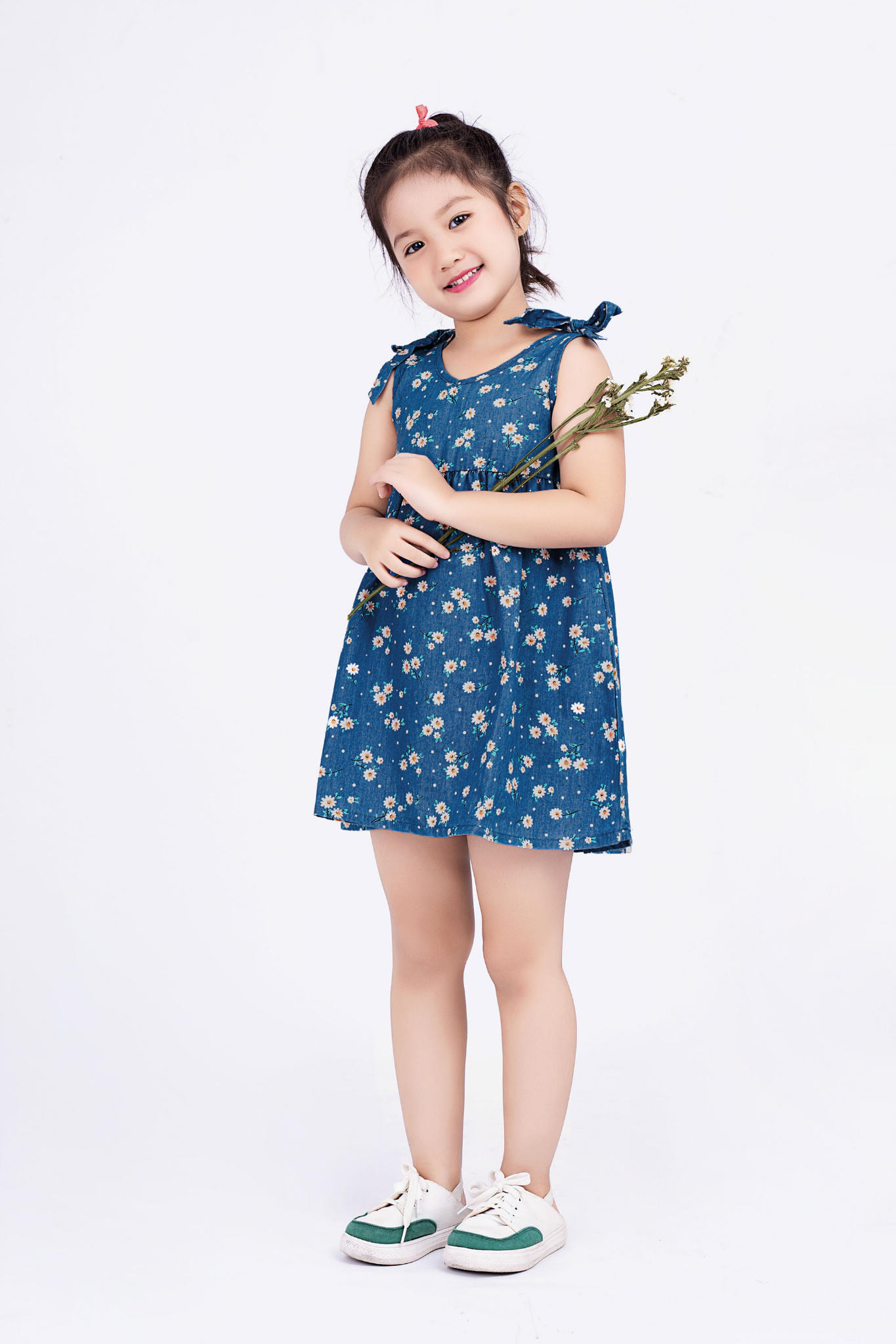 Đầm thô sát nách bé gái Rabity 9283