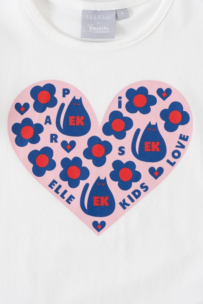 Áo thun ngắn tay bé gái Rabity x ELLE Kids- designed in Paris 83021