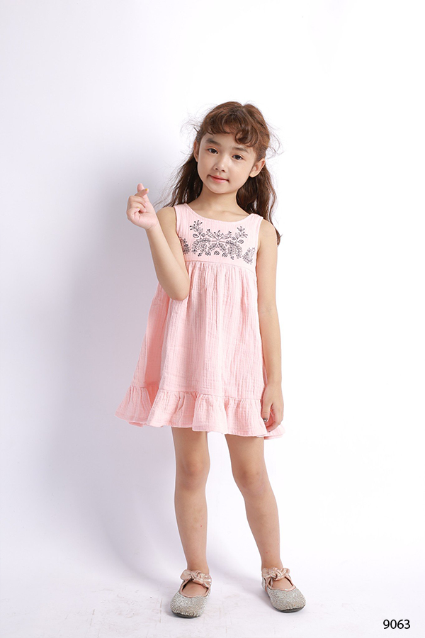 Đầm thô sát nách bé gái Rabity 9063
