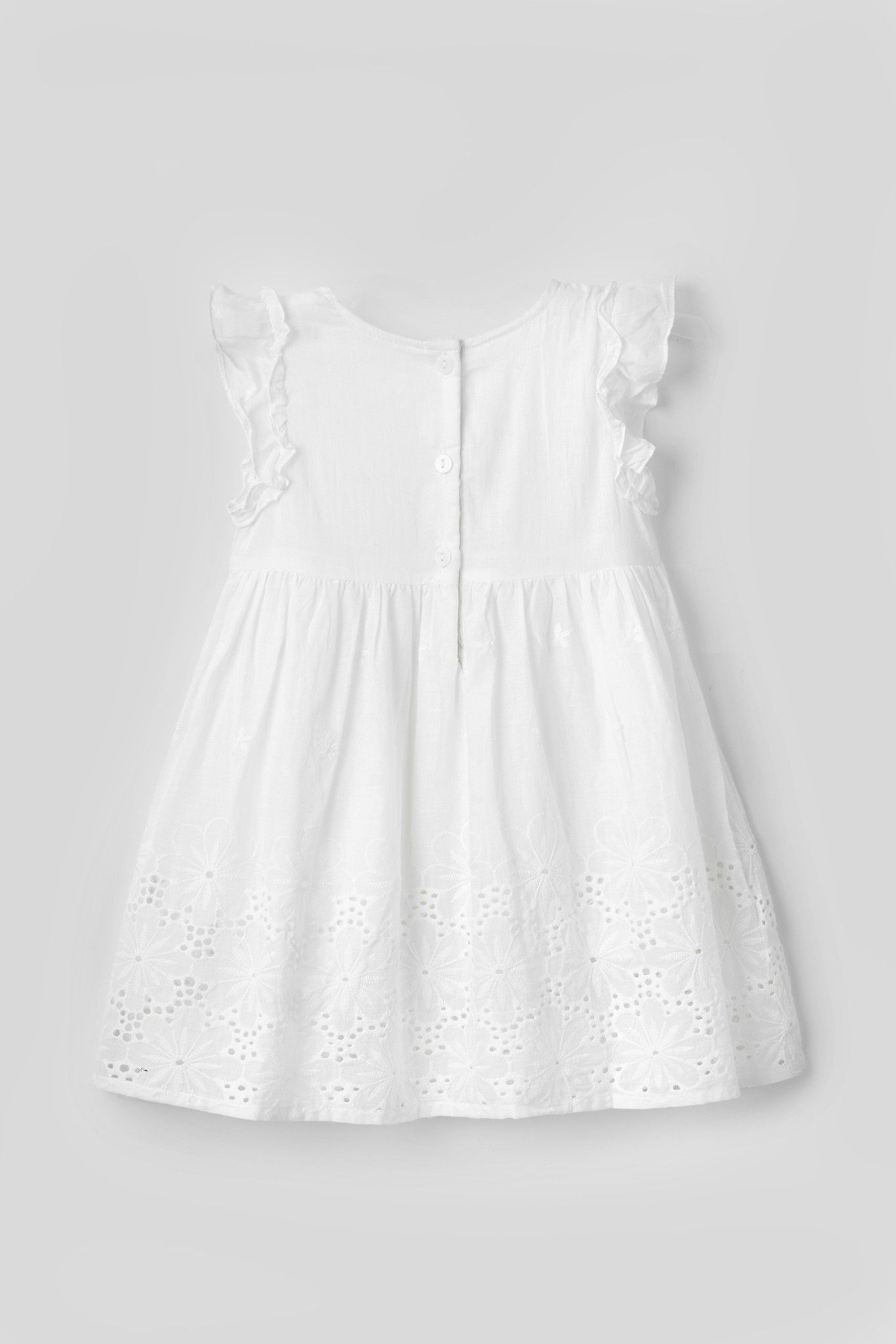 Đầm ren ngắn tay bé gái Rabity 9144