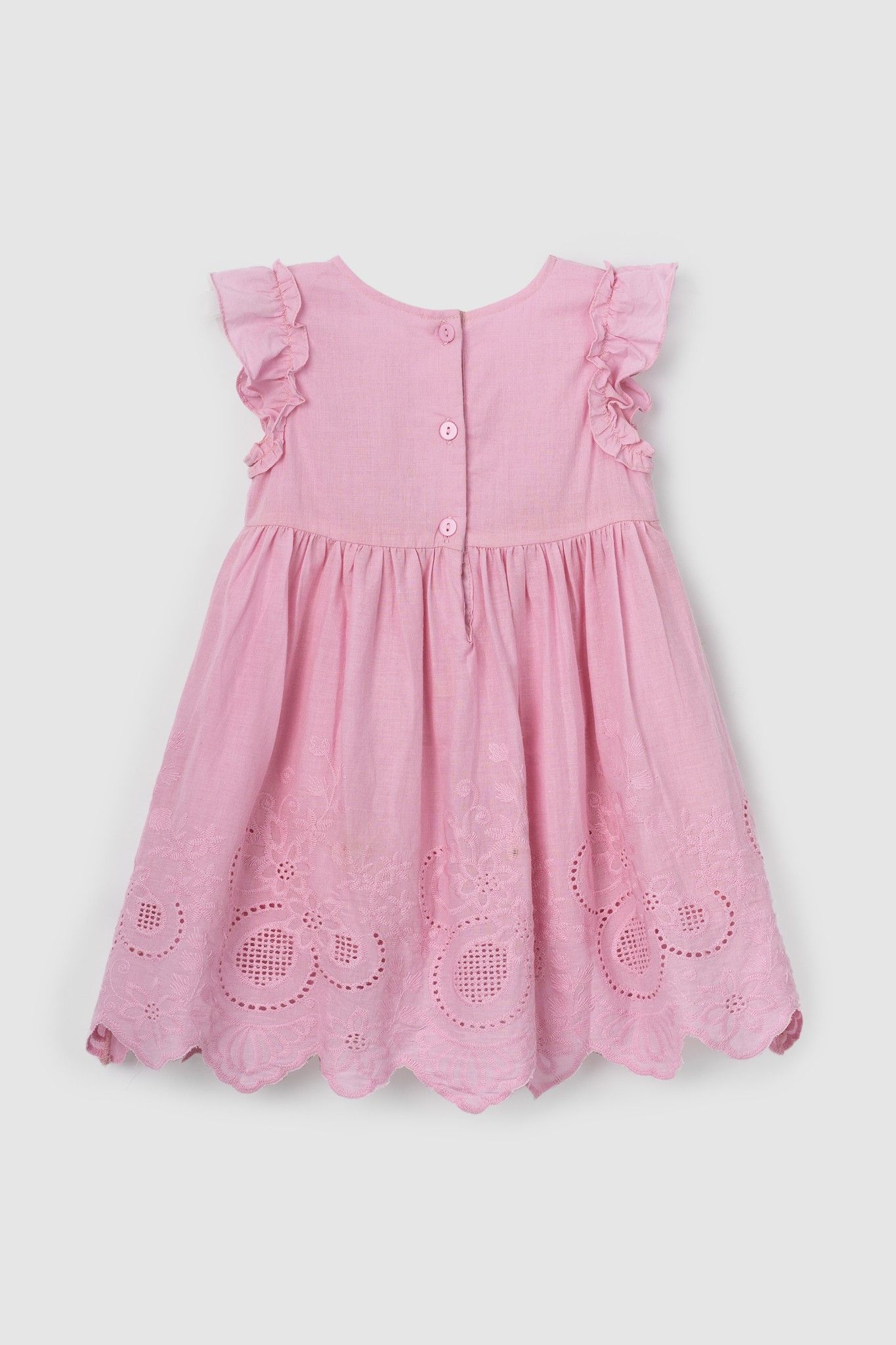 Đầm ren ngắn tay bé gái Rabity 9144