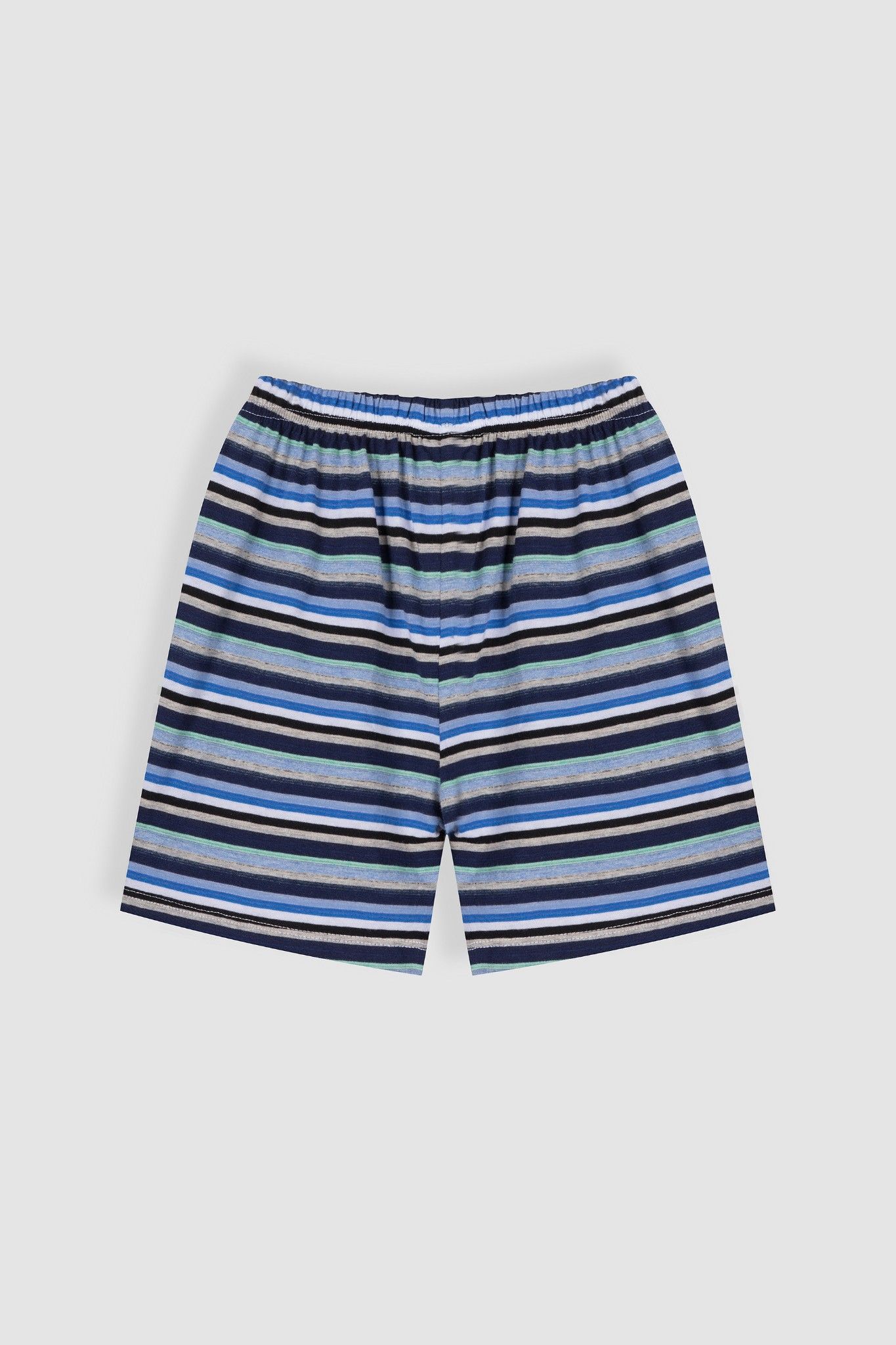 Quần short thun kẻ màu bé trai Rabity 9197