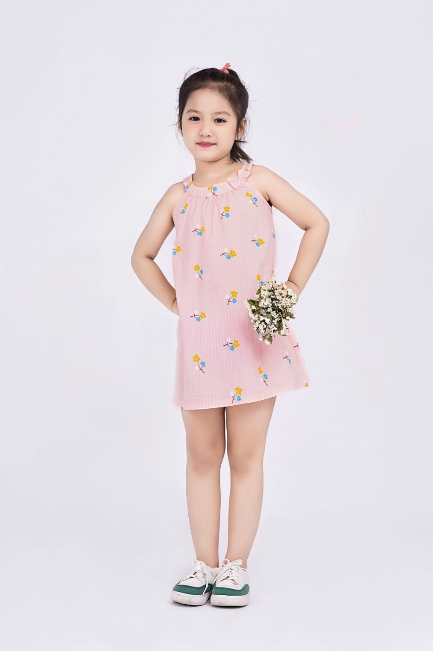 Đầm hoa bé gái Rabity 9287