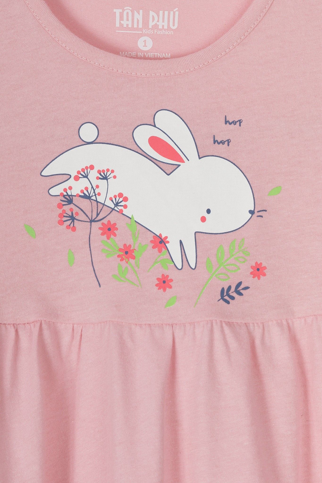 Đầm thun bé gái Rabity 9318