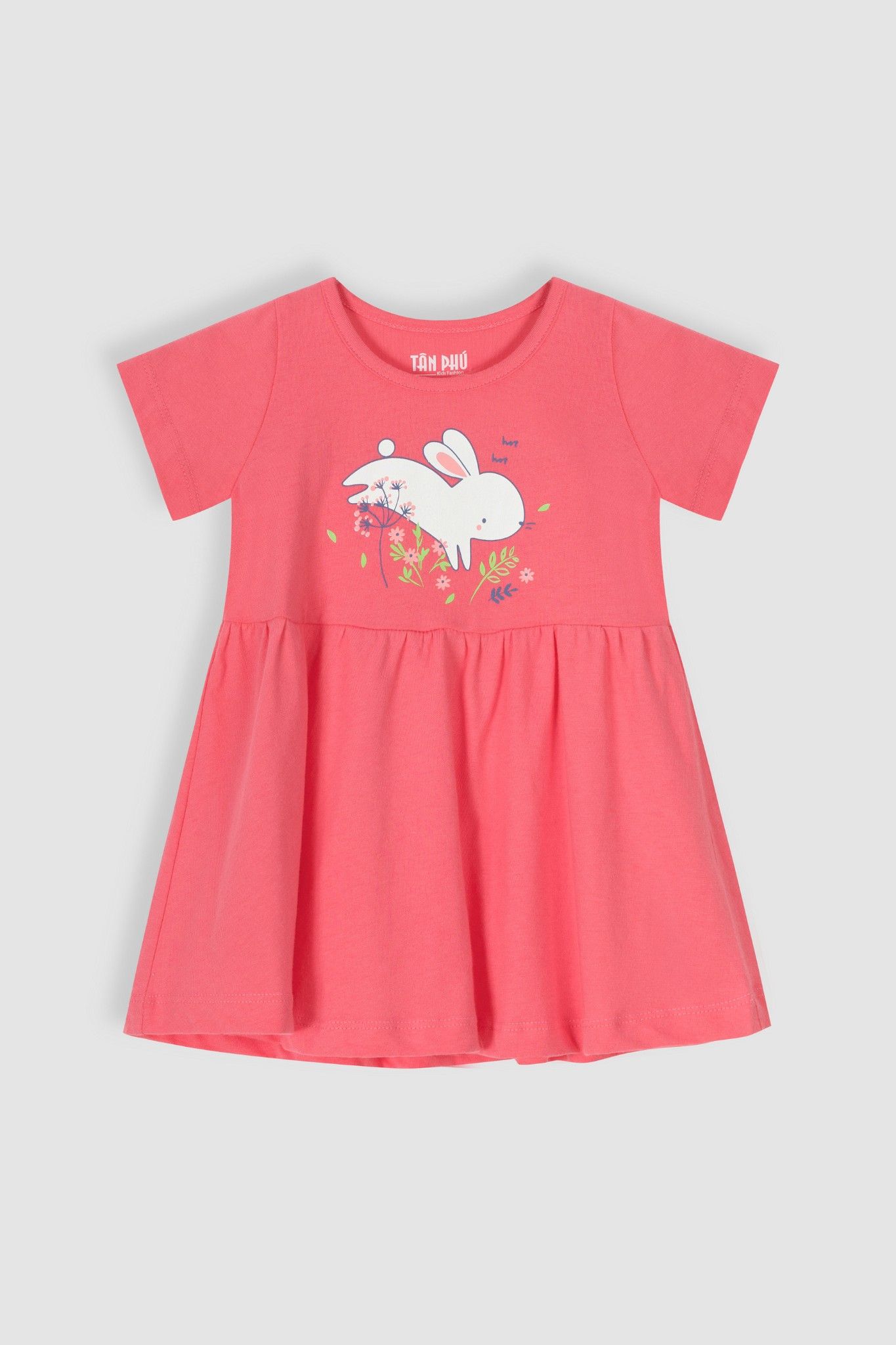 Đầm thun bé gái Rabity 9318