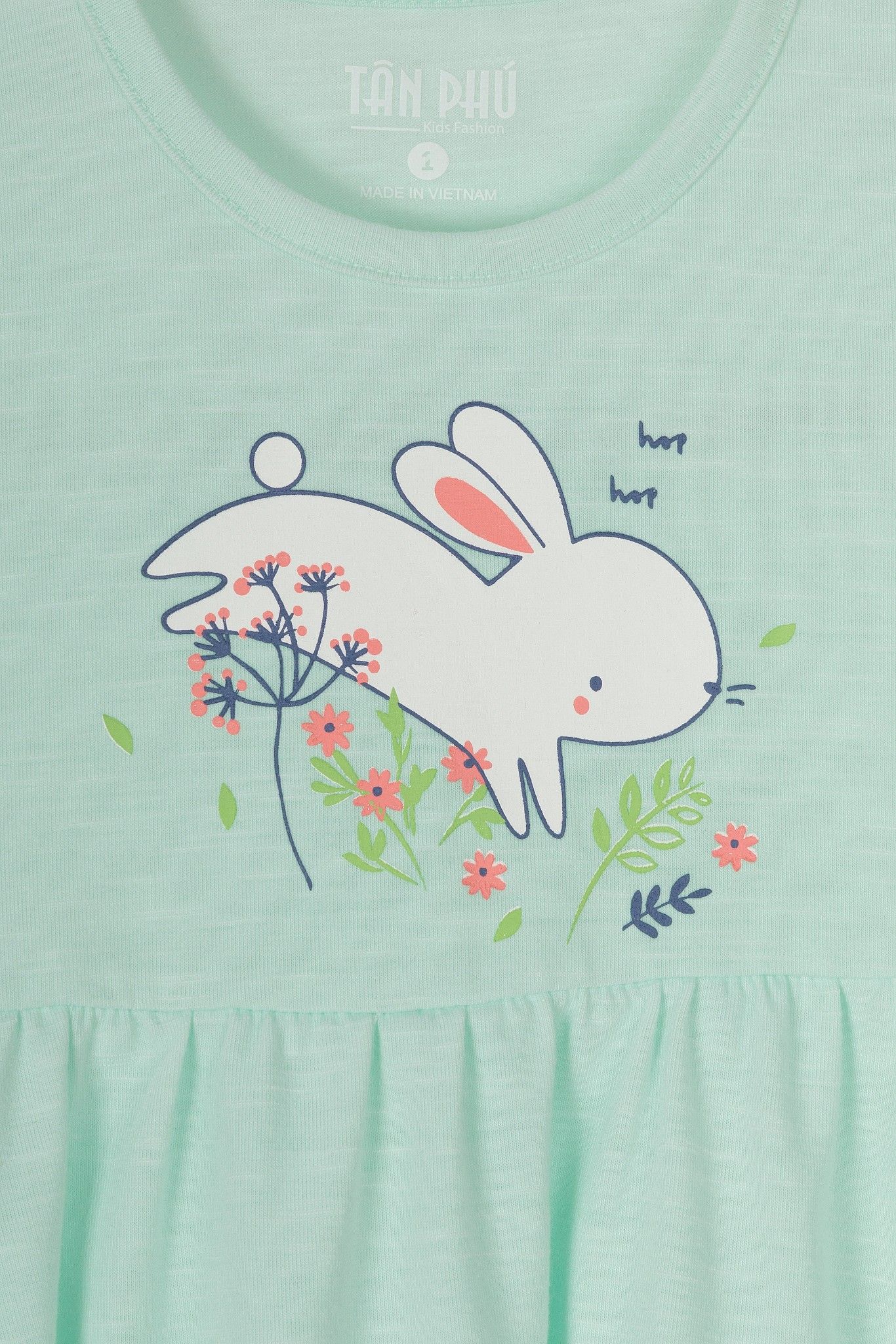 Đầm thun bé gái Rabity 9318
