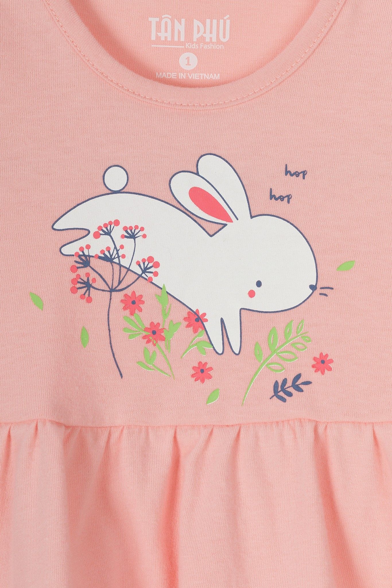 Đầm thun bé gái Rabity 9318