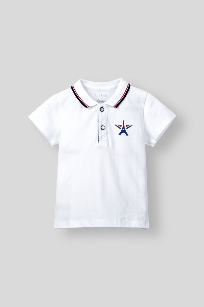 Áo thun cổ bé ngắn tay bé trai  Rabity x ELLE Kids- designed in Paris 82029