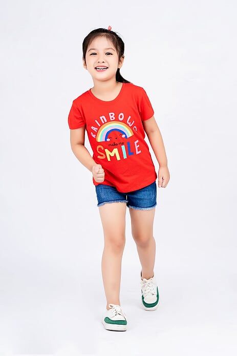 Quần short bò bé gái Rabity 9121