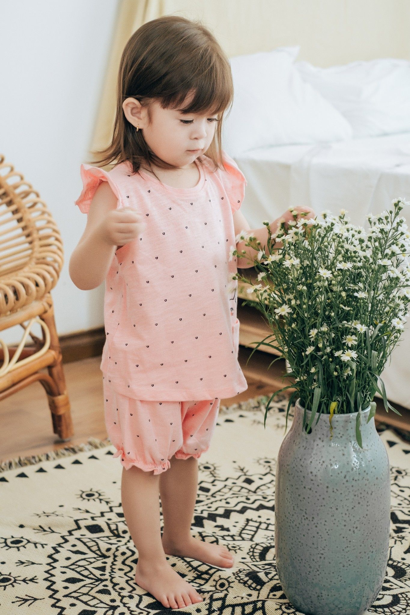 Bộ thun bé gái Rabity 0036