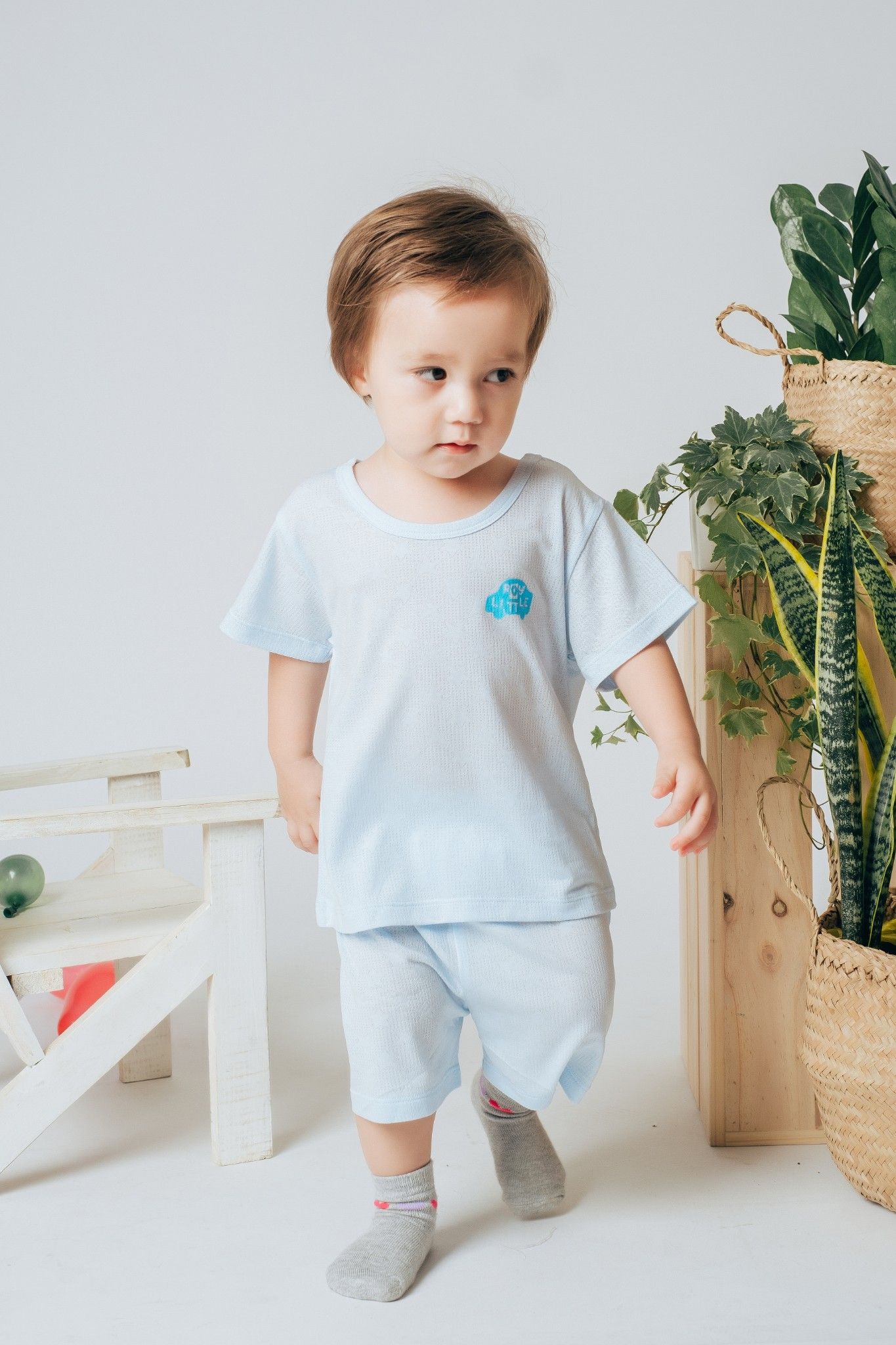 Bộ thun ngắn tay bé trai Rabity 0065