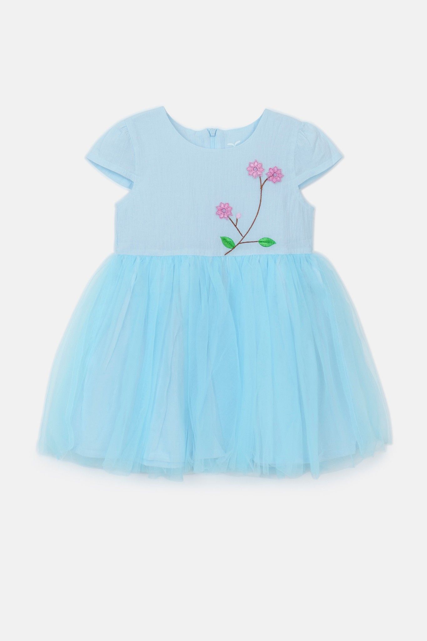 Đầm thô ngắn tay bé gái Rabity 8581
