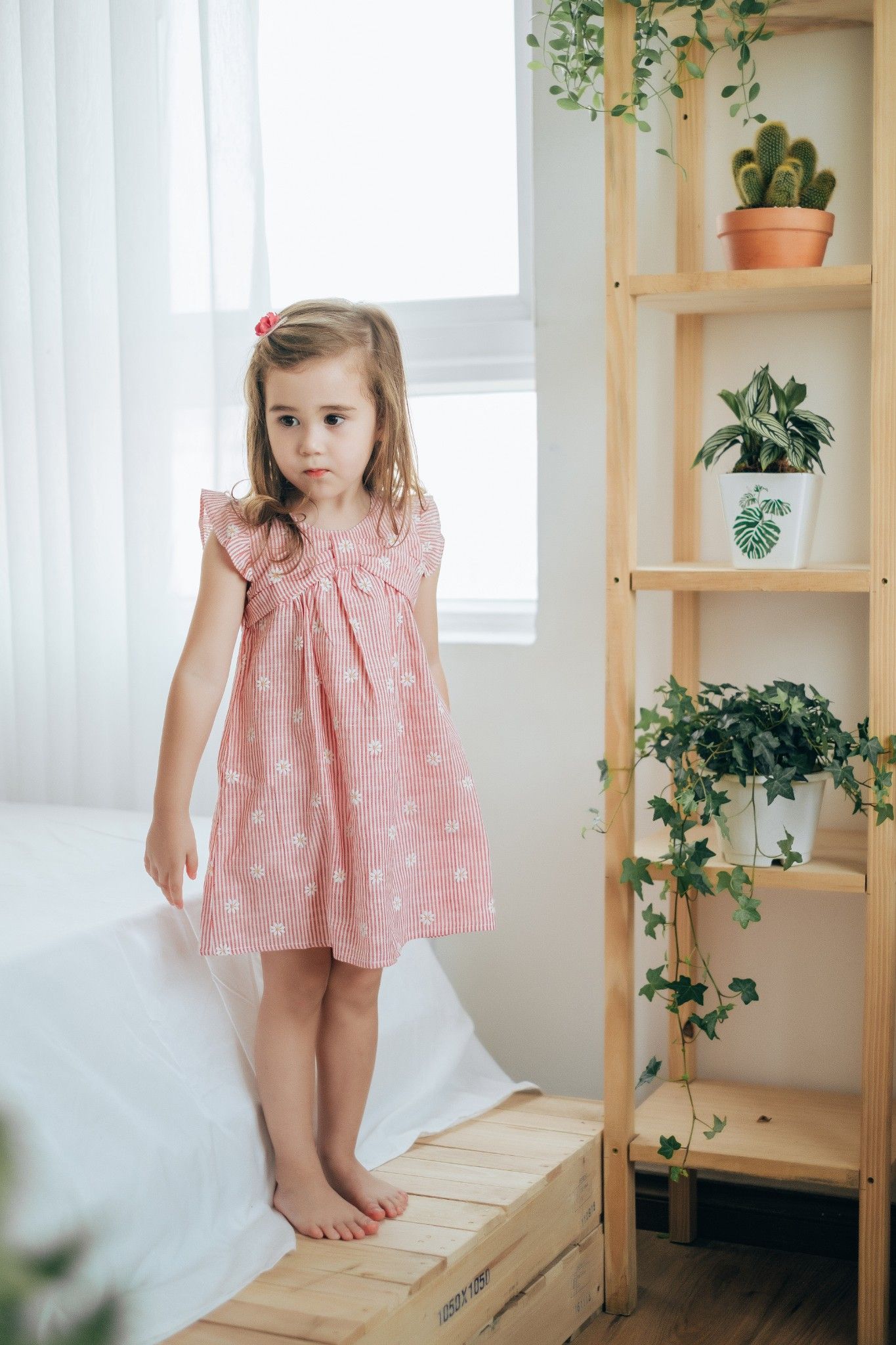 Đầm thô sát nách bé gái Rabity 8586