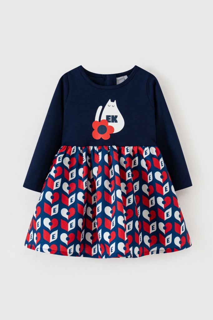 Đầm váy thô dài tay bé gái Rabity x ELLE Kids - designed in Paris 83042