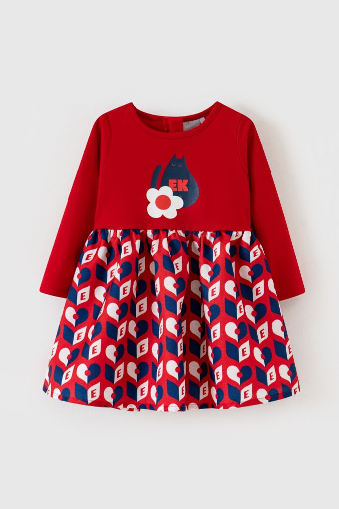 Đầm váy thô dài tay bé gái Rabity x ELLE Kids - designed in Paris 83042