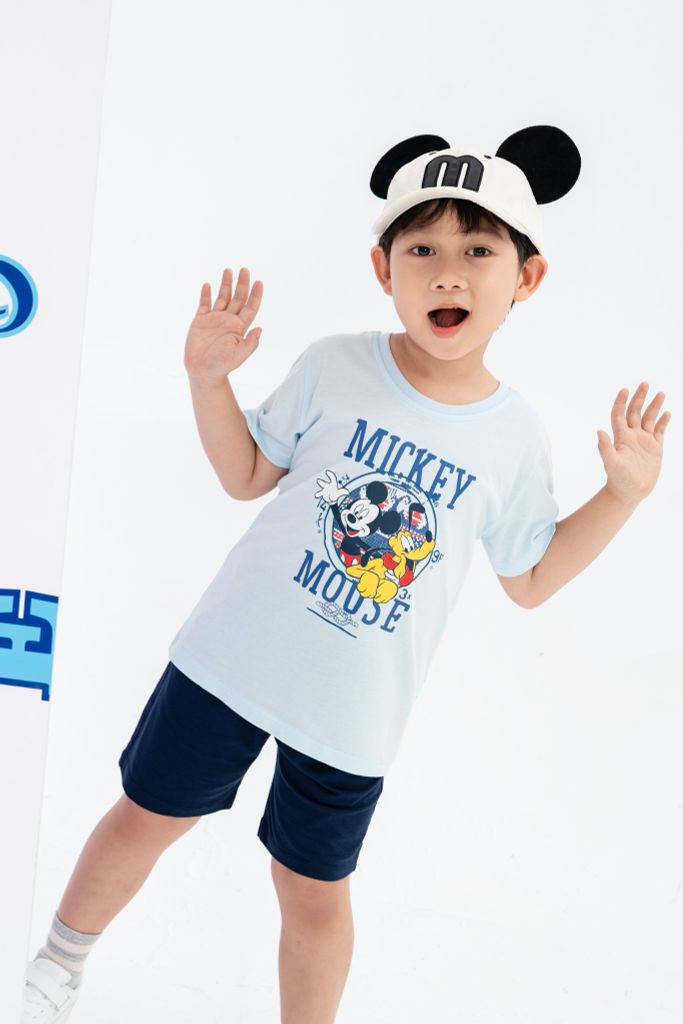 Bộ thun ngắn tay bé trai Mickey Rabity 5680