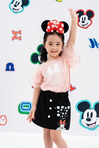 Áo thô ngắn tay bé gái Minnie Rabity 5715